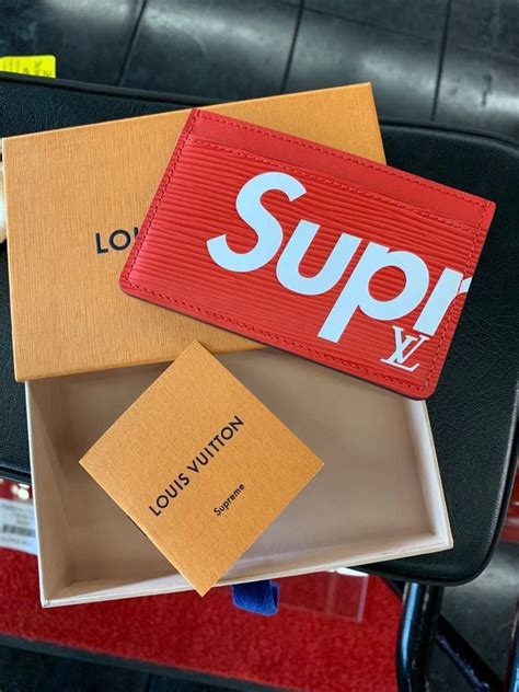 supreme lv card holder|louis vuitton x supreme.